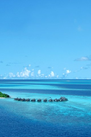 Обои самолет, остров, тропики, мальдивы, the plane, island, tropics, the maldives разрешение 2472x1554 Загрузить