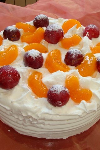 Обои крем для торта, сладкое, десерт, мандариновый торт, cream cake, sweet, dessert, tangerine cake разрешение 1920x1200 Загрузить