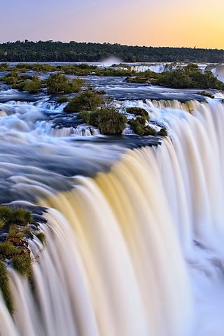 Обои река, пороги, водопад, поток, водопад игуасу, каскады, river, thresholds, waterfall, stream, the iguaçu falls, cascades разрешение 1920x1080 Загрузить