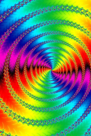 Обои свет, узор, цвет, спираль, фрактал, light, pattern, color, spiral, fractal разрешение 1920x1080 Загрузить