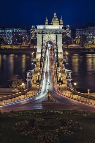 Обои венгрия, будапешт, дунай, цепной мост, ночь. огни, hungary, budapest, the danube, chain bridge, night. lights разрешение 2048x1383 Загрузить