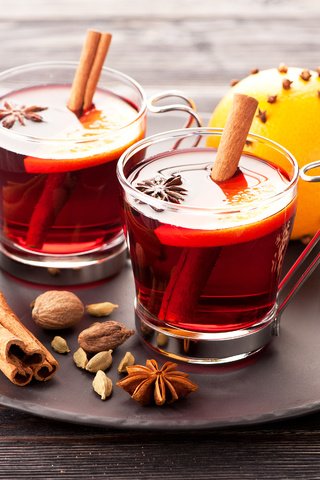 Обои корица, апельсин, напитки, чашки, глинтвейн, cinnamon, orange, drinks, cup, mulled wine разрешение 4500x2994 Загрузить