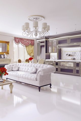 Обои интерьер, дизайн, гостиная, interior, design, living room разрешение 3840x2400 Загрузить