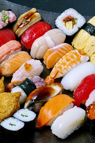 Обои рыба, суши, морепродукты, блюдо, ролы, fish, sushi, seafood, dish, rolls разрешение 2048x1365 Загрузить