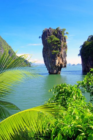 Обои скалы, пейзаж, море, тайланд, rocks, landscape, sea, thailand разрешение 4928x3264 Загрузить
