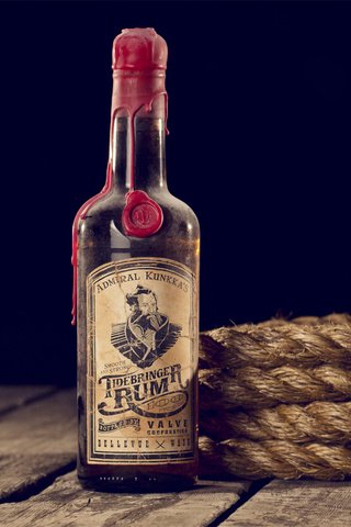 Обои веревка, бутылка, дерева, ром, бутылек, admiral kunkka tidebringer rum, rope, bottle, wood, rum разрешение 1920x1080 Загрузить