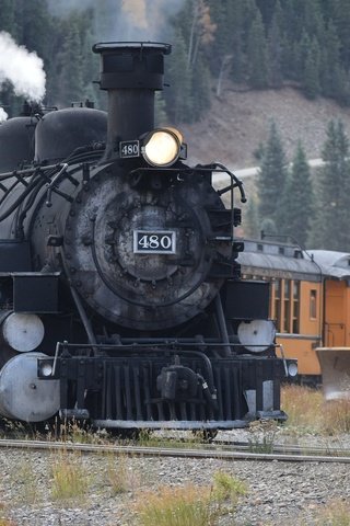 Обои железная дорога, паровоз, штат колорадо, durango, silverton, narrowgage, railroad, the engine, colorado разрешение 1920x1283 Загрузить