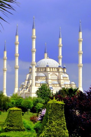 Обои парк, турция, мечеть, индейка, sabanci, адана, мечеть сабанджи, park, turkey, mosque, adana, include merkez mosque разрешение 4288x2169 Загрузить