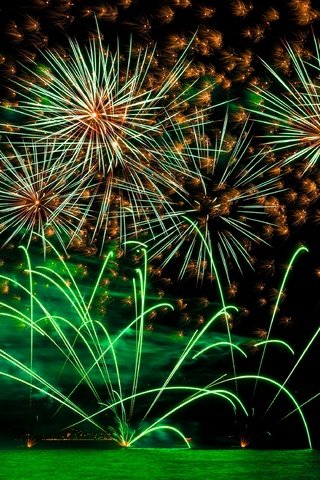 Обои новый год, салют, фейерверк, ноч, красочная, феерверк, 2017, holiday celebration, new year, salute, fireworks, night, colorful разрешение 3200x2300 Загрузить