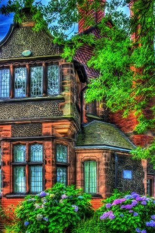 Обои цветы, домики, англия, hdr, особняк, bebington, flowers, houses, england, mansion разрешение 2700x1700 Загрузить