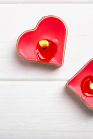 Обои свечи, сердечки, романтик, краcный, cвечи, валентинов день, candles, hearts, romantic, red, valentine's day разрешение 4823x3339 Загрузить