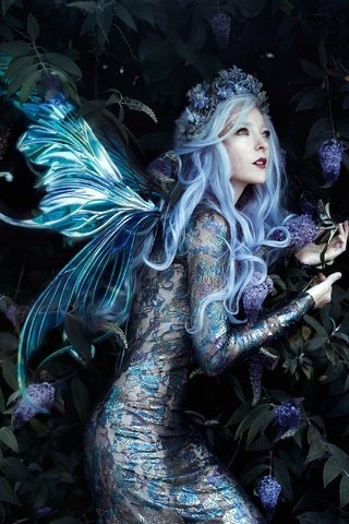 Обои стиль, девушка, поза, фея, венок, крылышки, bella kotak, jessica dru, fae, style, girl, pose, fairy, wreath, wings разрешение 2048x2048 Загрузить