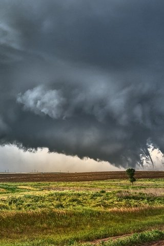 Обои небо, природа, тучи, поля, весна, стихия, торнадо, derek burdeny, the sky, nature, clouds, field, spring, element, tornado разрешение 2048x1365 Загрузить