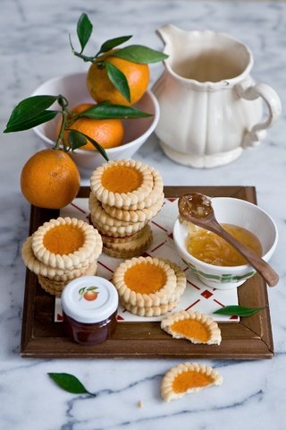 Обои джем, апельсин, сладкое, печенье, выпечка, десерт, с, jam, orange, sweet, cookies, cakes, dessert, with разрешение 1920x2861 Загрузить