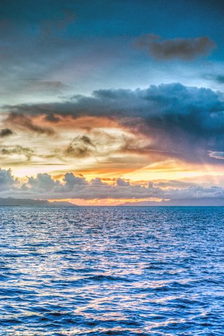 Обои закат, море, острова, sunset, sea, islands разрешение 7020x3163 Загрузить