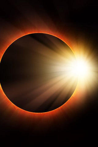 Обои солнце, космос, звезда, затмение, солнечное затмение, the sun, space, star, eclipse, solar eclipse разрешение 2880x1800 Загрузить
