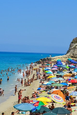 Обои море, пляж, италия, sea, beach, italy разрешение 2048x1365 Загрузить