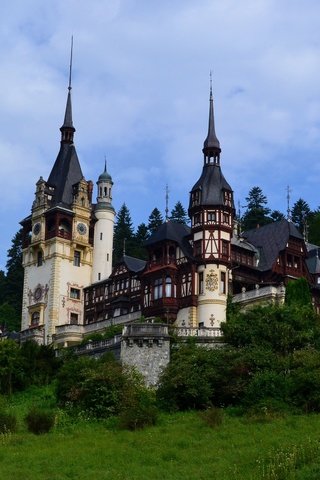 Обои замок, румыния, пелеш, castle, romania разрешение 2560x1600 Загрузить