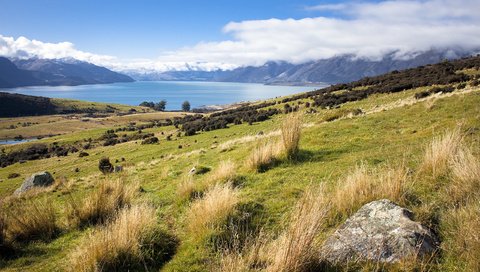 Обои гора, новая зеландия, куинстаун, mountain, new zealand, queenstown разрешение 2560x1600 Загрузить