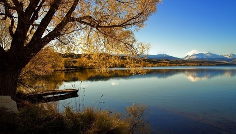 Обои озеро, новая зеландия, alexandrina, lake, new zealand разрешение 1920x1200 Загрузить