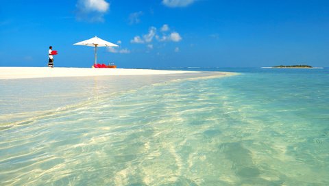 Обои море, пляж, остров, тропики, мальдивы, sea, beach, island, tropics, the maldives разрешение 3268x1937 Загрузить