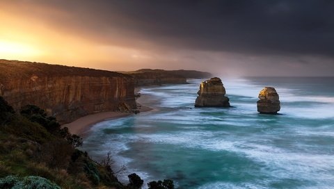 Обои небо, свет, берег, море, океан, австралия, the sky, light, shore, sea, the ocean, australia разрешение 2000x1334 Загрузить