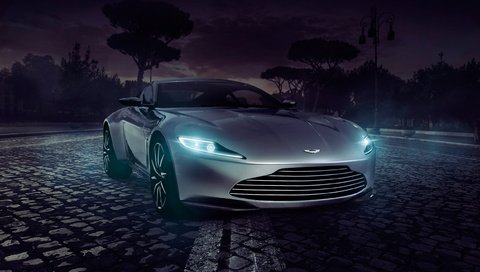 Обои ночь, авто, фары, астон мартин, темно, night, auto, lights, aston martin, dark разрешение 2500x1563 Загрузить