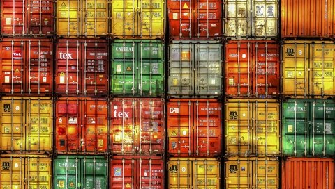 Обои фон, цвет, контейнеры, груз, контейнер, background, color, containers, cargo, container разрешение 1920x1280 Загрузить