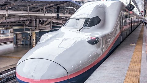 Обои япония, электропоезд, e4 series shinkansen, japan, train разрешение 2048x1329 Загрузить