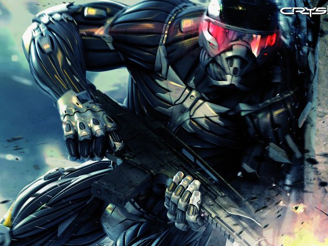 Обои оружие, crysis 2, нанокостюм, боец, weapons, nanosuit, fighter разрешение 1920x1200 Загрузить