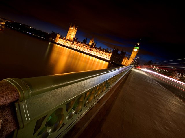 Обои ночь, река, мост, лондон, night, river, bridge, london разрешение 2560x1600 Загрузить