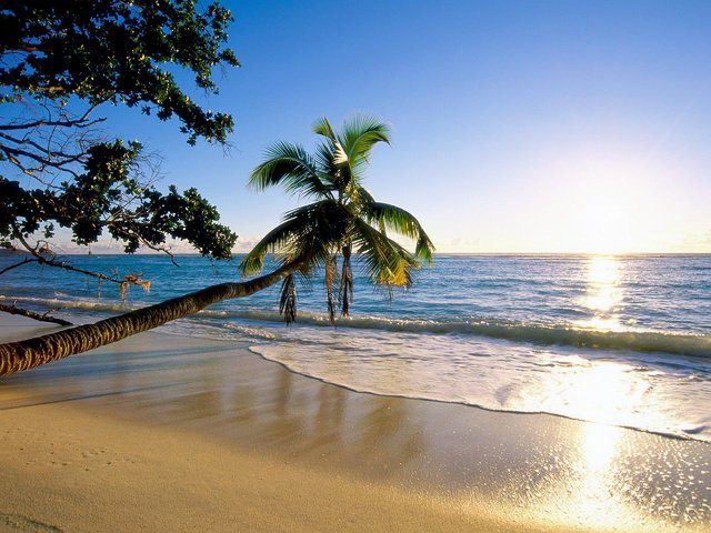 Обои закат, море, пляж, отдых, тропики, chudo, sunset, sea, beach, stay, tropics разрешение 2560x1920 Загрузить
