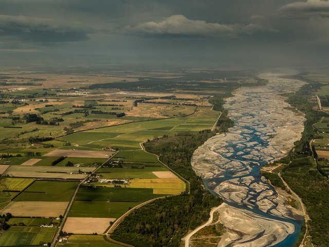 Обои река, новая зеландия, уаимакарири, кентербери, river, new zealand, waimakariri, canterbury разрешение 1920x1200 Загрузить