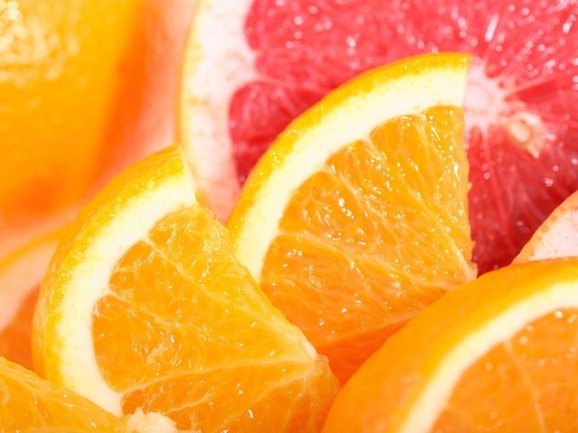 Обои макро, апельсин, цитрус, дольки, грепфрут, macro, orange, citrus, slices, grapefruit разрешение 1920x1280 Загрузить