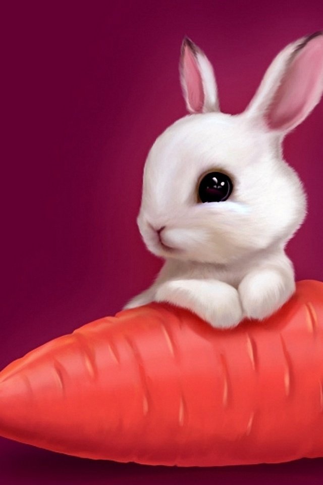 Обои кролик, заяц, морковь, rabbit, hare, carrots разрешение 1920x1200 Загрузить