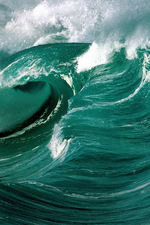 Обои волны, океан, пена, wave, the ocean, foam разрешение 1920x1200 Загрузить
