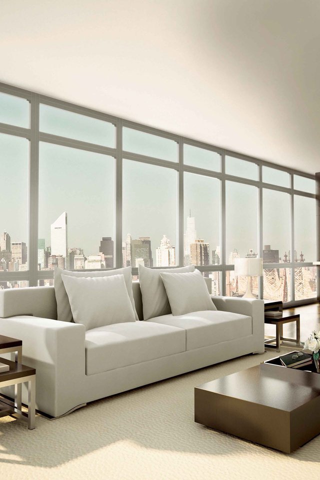 Обои дизайн, панорама, диван, гостиная, design, panorama, sofa, living room разрешение 1920x1200 Загрузить