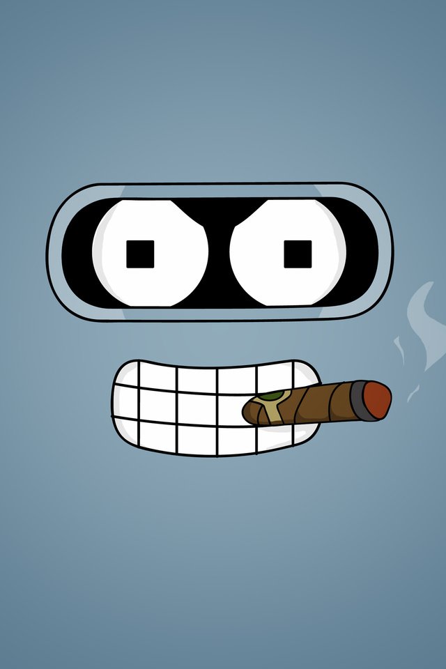 Обои взгляд, футурама, сигара, бендер, look, futurama, cigar, bender разрешение 2561x1921 Загрузить