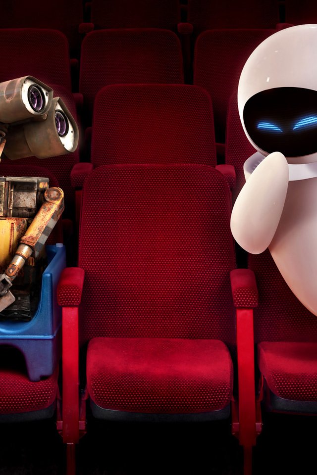 Обои красный, кресло, ева, кинотеатр, валл-и, red, chair, eva, cinema, wall-e разрешение 1920x1080 Загрузить