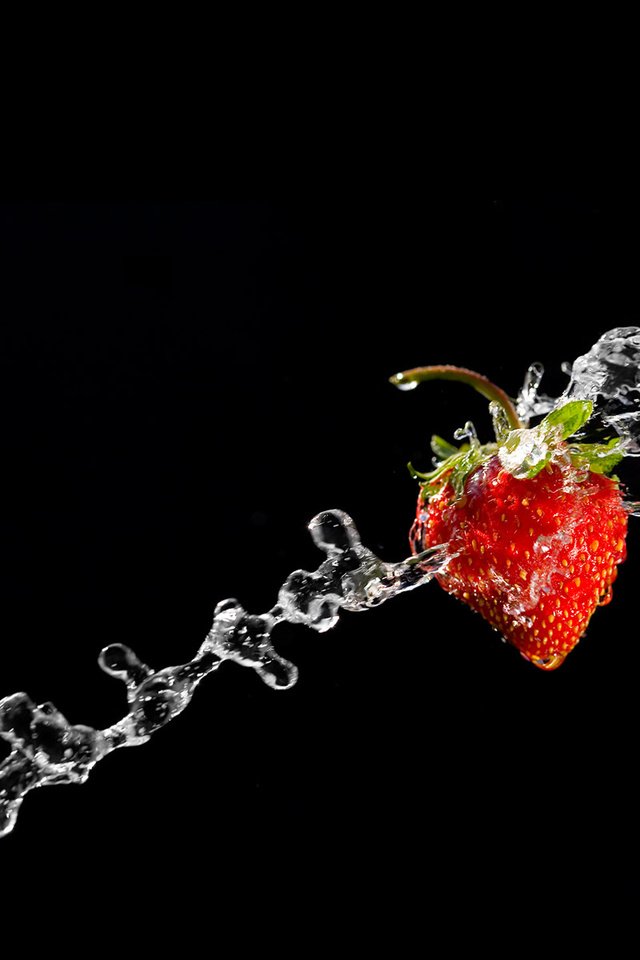 Обои вода, качество, клубника, water, quality, strawberry разрешение 3200x2400 Загрузить