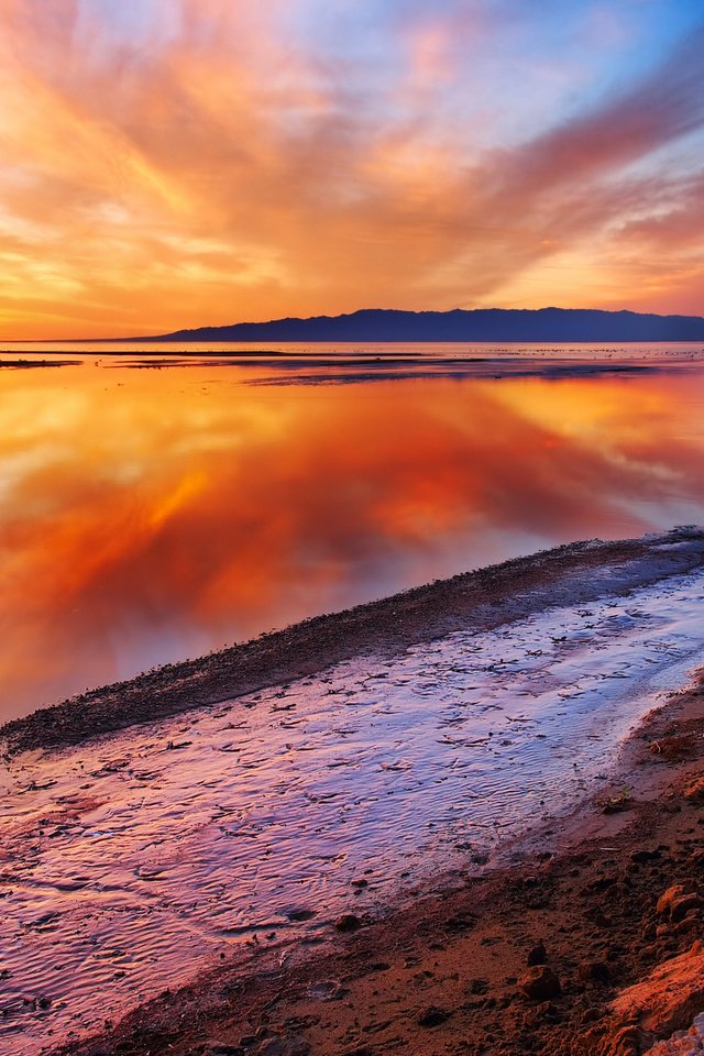 Обои вода, природа, берег, пейзаж, море, закат солнца, океан, water, nature, shore, landscape, sea, sunset, the ocean разрешение 2560x1600 Загрузить