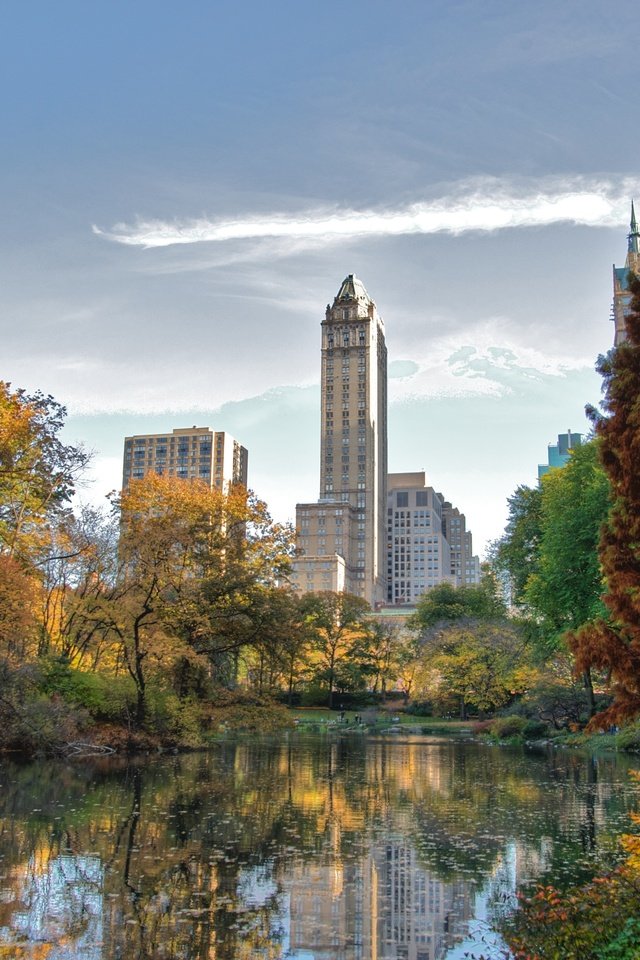 Обои небоскребы, нью-йорк, центральный парк, skyscrapers, new york, central park разрешение 4226x2798 Загрузить