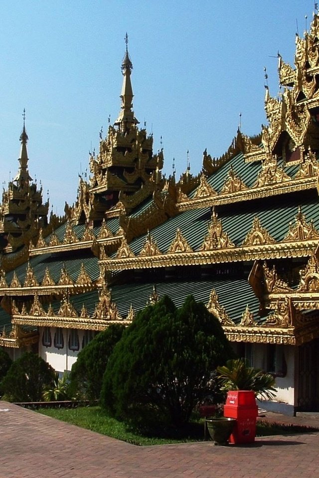 Обои пагода, мьянма, pagoda, myanmar разрешение 1920x1200 Загрузить