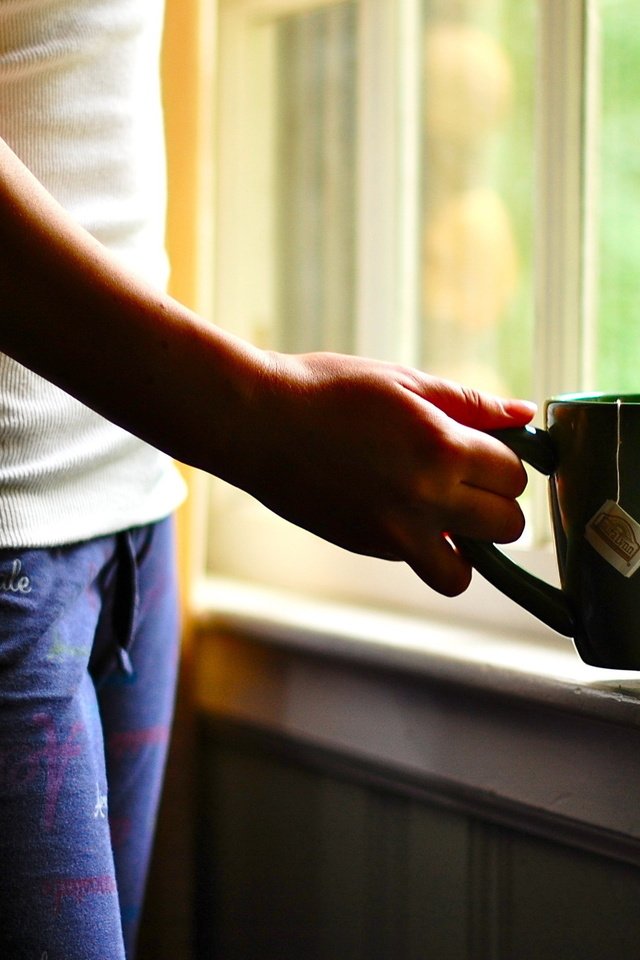 Обои рука, девушка, настроение, утро, окно, чашка чая, hand, girl, mood, morning, window, cup of tea разрешение 2560x1600 Загрузить