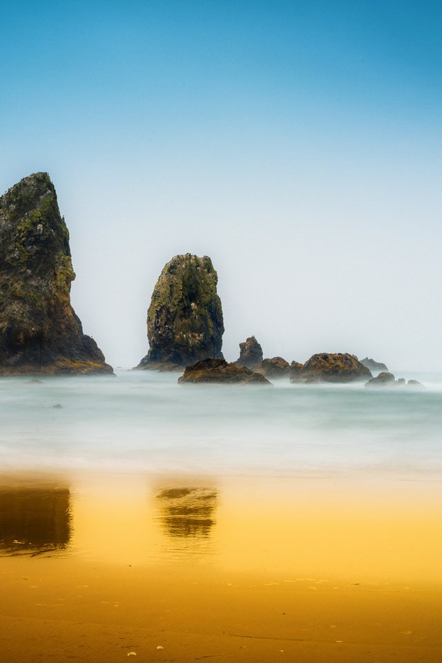 Обои море, скала, пляж, sea, rock, beach разрешение 1920x1200 Загрузить