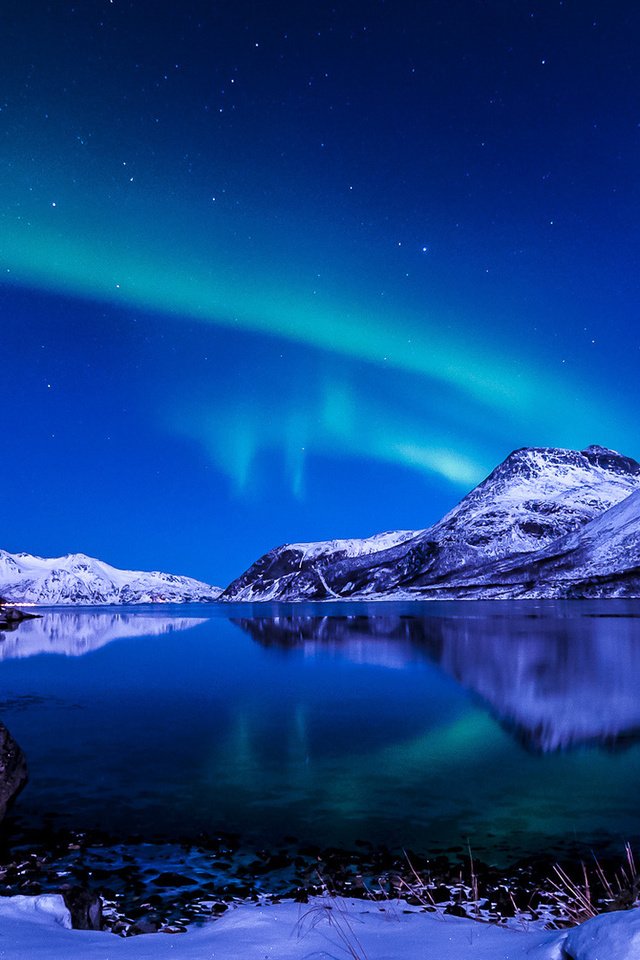 Обои небо, ночь, зима, исландия, the sky, night, winter, iceland разрешение 1920x1080 Загрузить