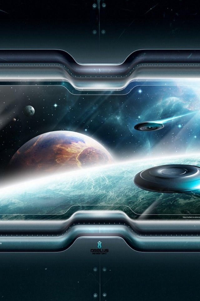 Обои космос, корабли, планеты, окно, space, ships, planet, window разрешение 2000x1250 Загрузить