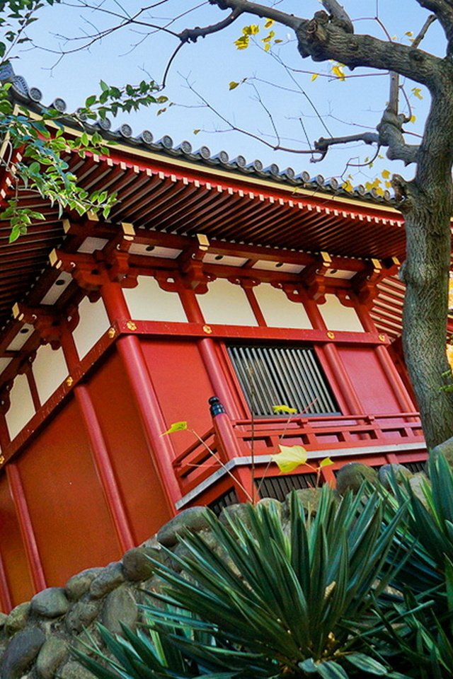 Обои парк, пагода, япония, храм сэнсо-дзи, park, pagoda, japan, the senso-ji temple разрешение 1922x1080 Загрузить
