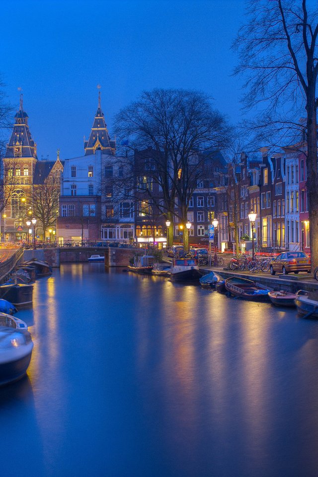 Обои город, канал, европа, нидерланды, амстердам, the city, channel, europe, netherlands, amsterdam разрешение 3840x2400 Загрузить