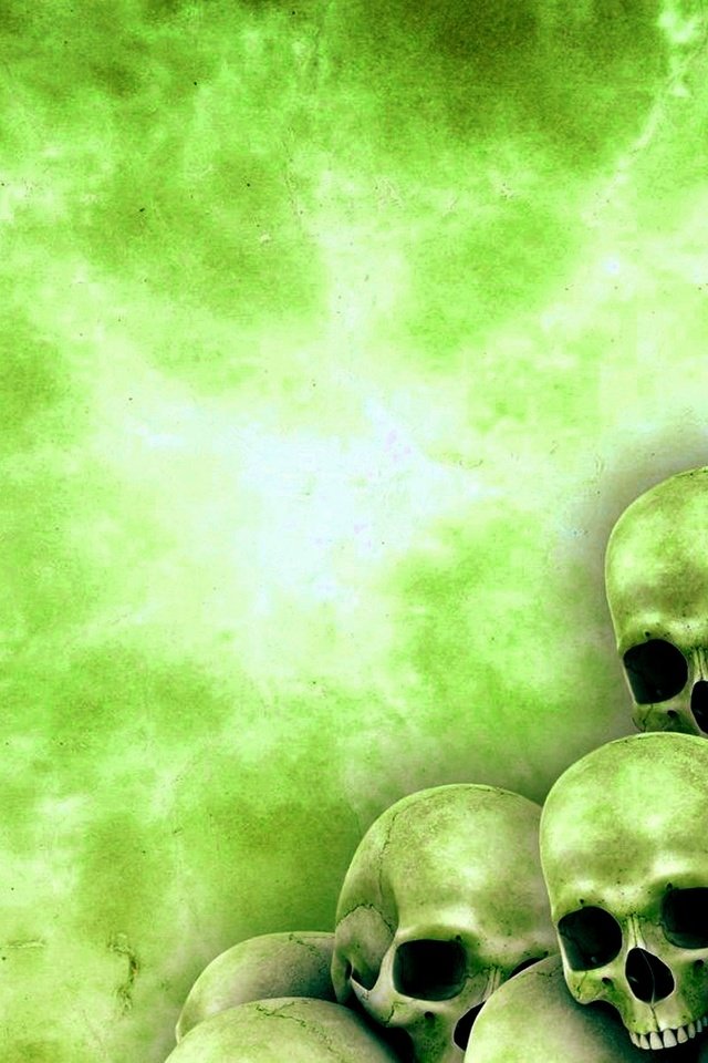 Обои зелёный, обои на рабочий стол, готика, череп, черепа, заставка, green, the wallpapers, gothic, skull, saver разрешение 1920x1200 Загрузить